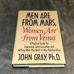 Men Are From Mars, Women Are From Venus By John Gray, Hardcover, 1st Ed, 1992